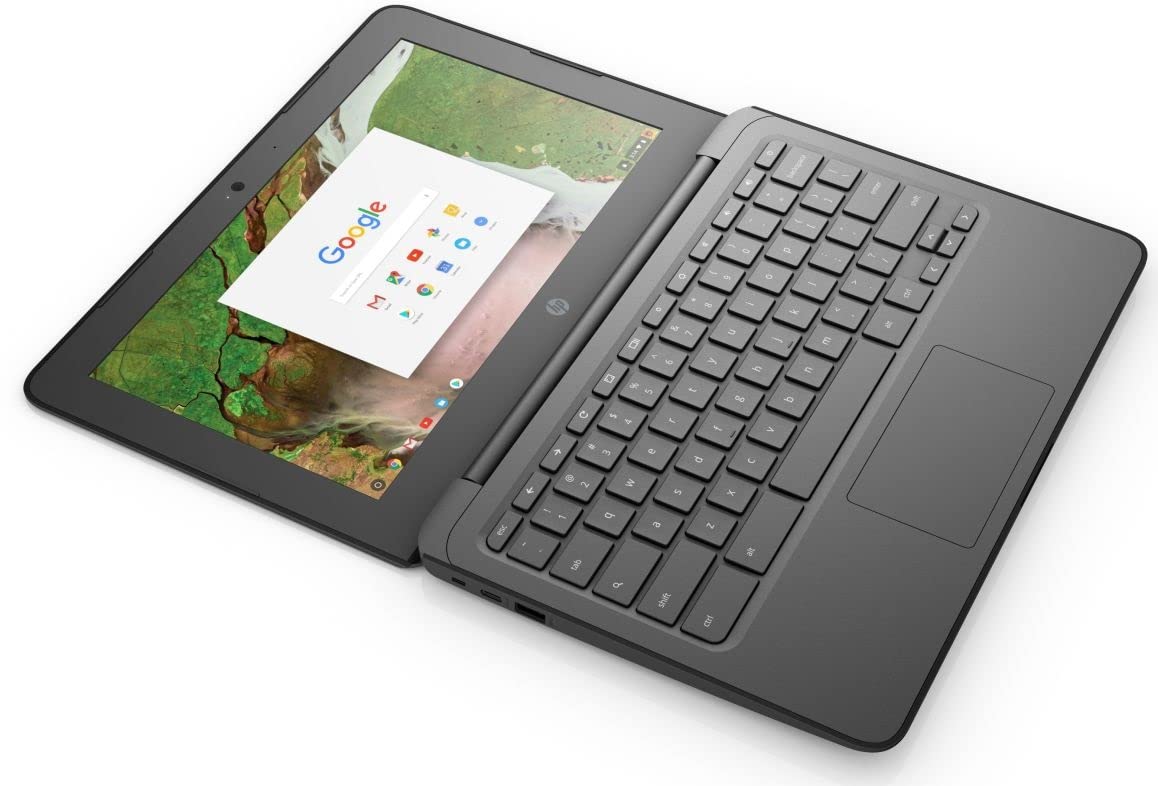 لپ تاپ تجاری HP Chromebook 11A G6 EE، با پردازنده AMD A4 Series، 4GB RAM DDR3، هارد اس اس دی 16GB، نمایش 11.6 اینچی، CHROME OS (بهبود یافته) با 15 روز گارانتی طلایی IT-Sizer