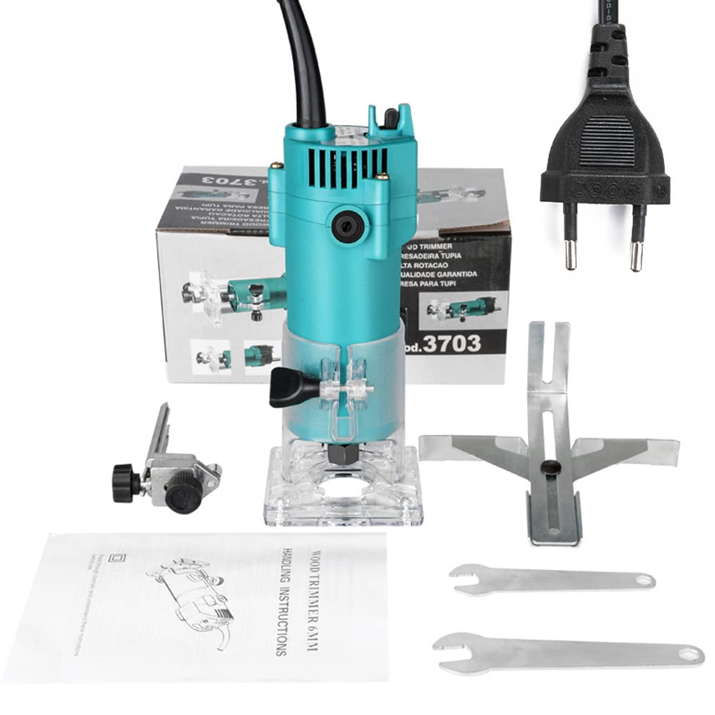 ماشین تراش برقی Pepisky 450W دستی چوب‌کاری چندکاره، دستگاه فرزبرقی چاکسازی چوب الکترومکانیکی با موتور تراش چوب ابزار روتر