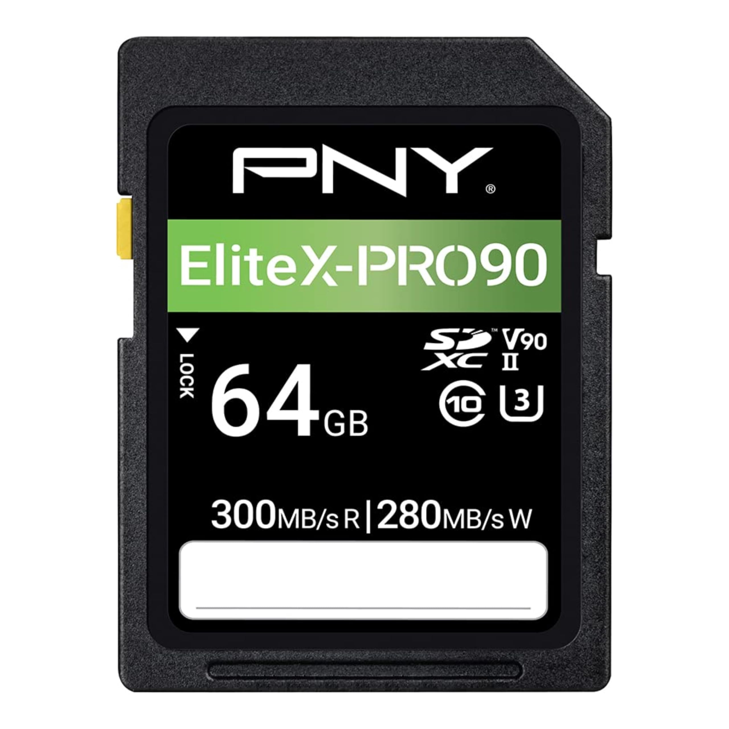 کارت حافظه فلش PNY 64GB X-PRO 90 کلاس 10 U3 V90 UHS-II EliteX-PRO 90 UHS-II SD