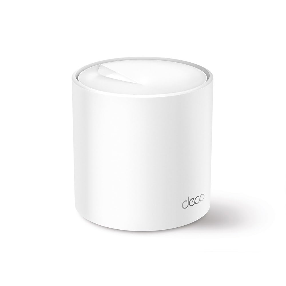TP-Link Deco X50 Mesh WiFi Set (1 Pack), روتر و تکرار کننده دو بانده Wi-Fi 6 AX3000, 3x گیگابیت, واحد اضافی، توصیه شده برای خانه‌های با ۱ تا ۲ اتاق خواب، حفاظت جامع برای جوانان، 1 مجموعه یک اندازه برای همه می‌باشد.