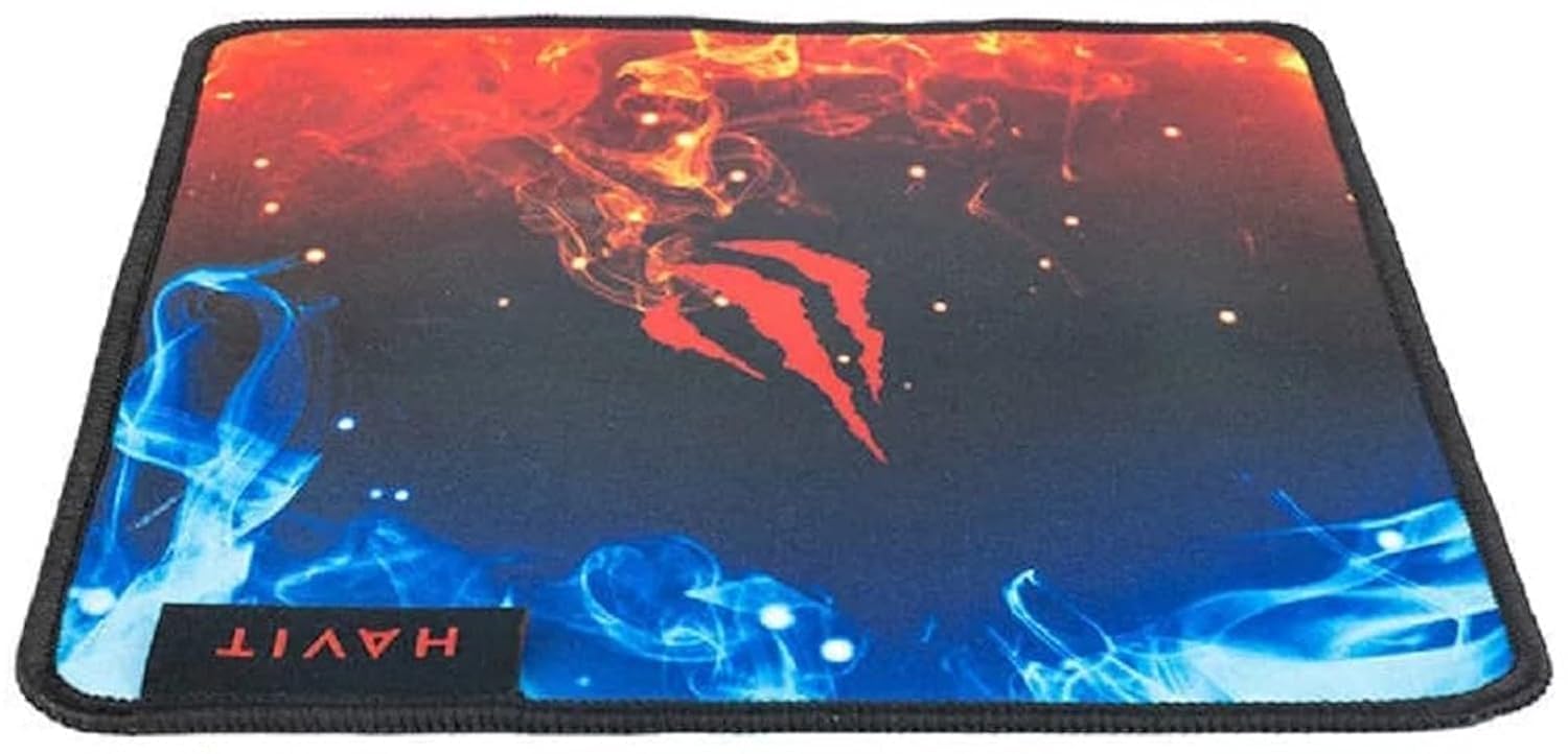 ماوس پد بازی Havit Gamenote MP846 - 250 × 210 × 2 میلی‌متر، پایه لاستیکی ضد لغزش، سطح ضد آب صاف، لبه‌های دوخته شده ضد ساییدگی و مقاوم، فر کنار ماوس جمع و جور برای بازی و اداری