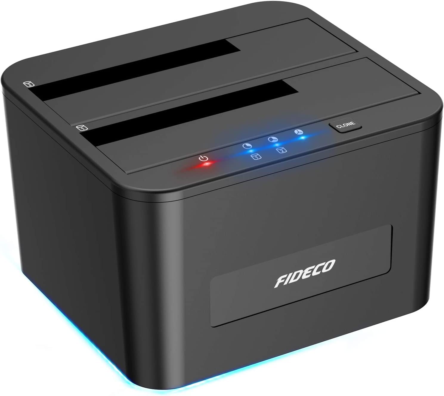 اسپرسیه هارد دیسک FIDECO ، ایستگاه داک HDD ، ایستگاه دیسک سخت USB 3.0 برای هاردهای 2.5 و 3.5 اینچی SATA HDD/SSD ، پشتیبانی از کلون آفلاین دوآرایه