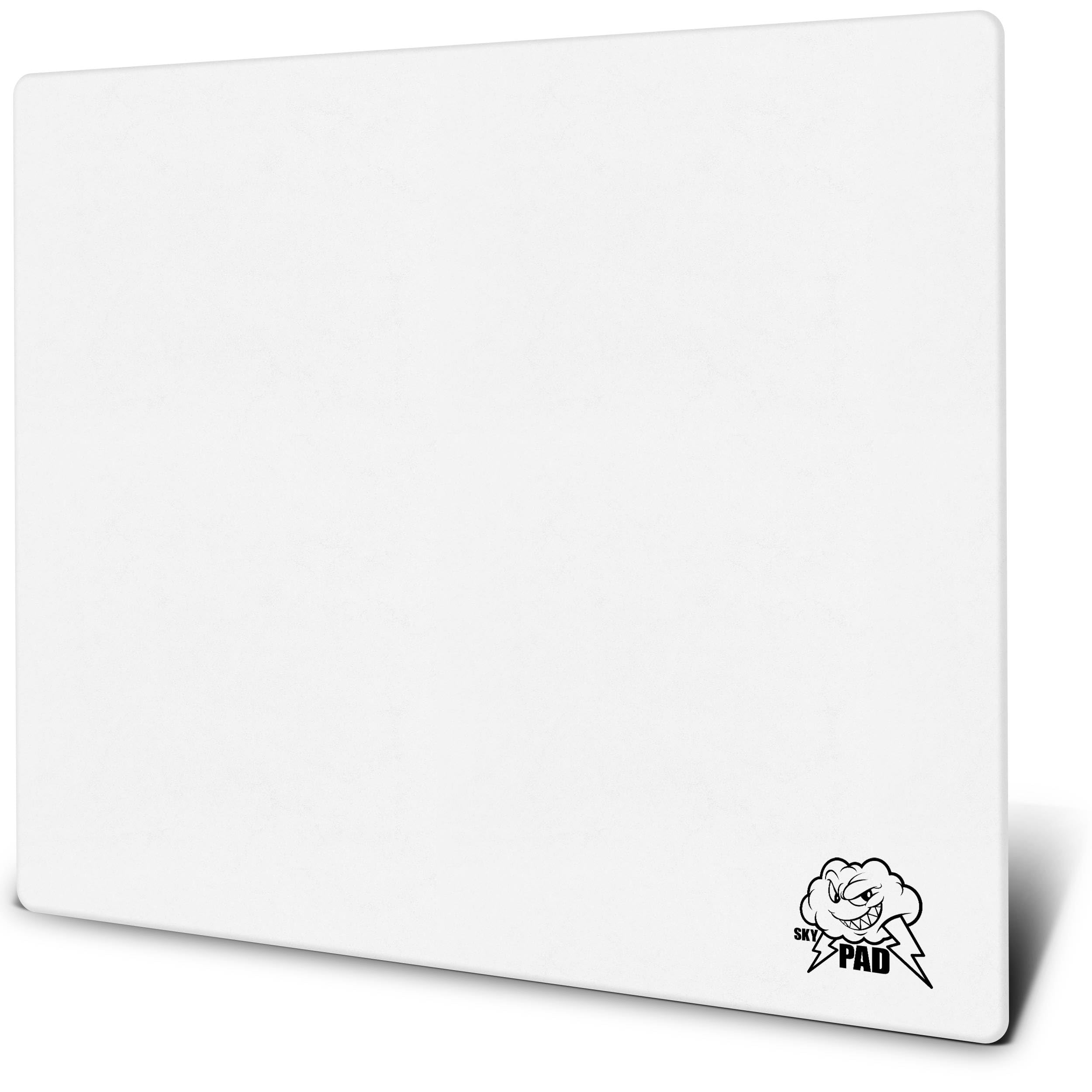 پد موس بازی SkyPAD Glass 3.0 XL با لوگوی ابر | فرش موس بزرگ حرفه‌ای | 400x500 میلی‌متر | سفید | سطح شیشه‌ای ویژه با دقت و سرعت بهبود یافته سفید 15.7 اینچ در 19.7 اینچ
