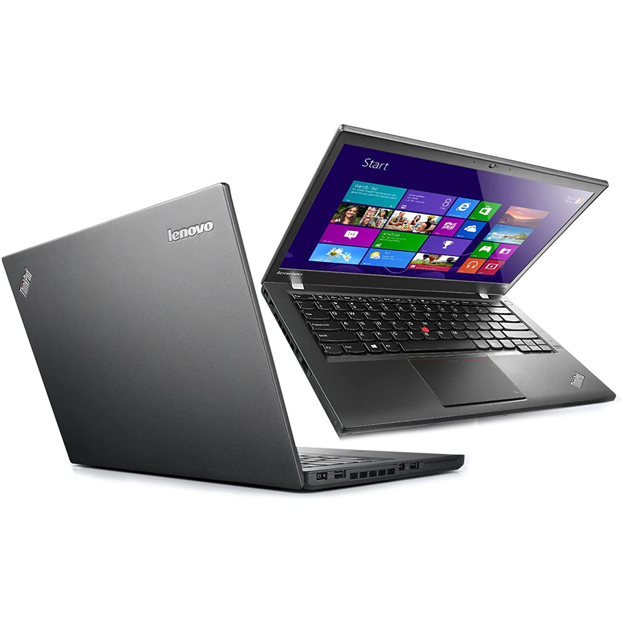 لپ تاپ Lenovo (تجدید شده) ThinkPad T440 (پردازنده Intel Core i5 نسل چهارم، 8 گیگابایت رم DDR3L، هارد اس اس دی 256 گیگابایت، صفحه نمایش 14.1 اینچ، ویندوز 10 پرو)