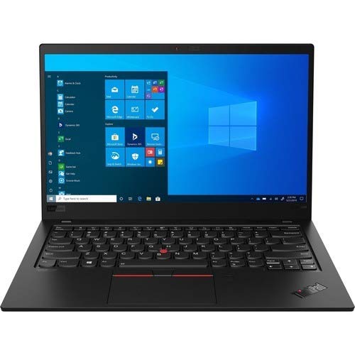 لپ تاپ اولترالایت Lenovo ThinkPad X1 Carbon نسل هشتم 14 اینچی - Full HD - 1920 × 1080 - Intel Core i7-10610U Quad-core (چهار هسته‌ای) 1.8 گیگاهرتز - 16 گیگابایت رم - 1 ترابایت حافظه‌ه‌ی ال‌اس‌دی - رنگ مشکی با ویندوز 11 پرو - تجدید نظر شده