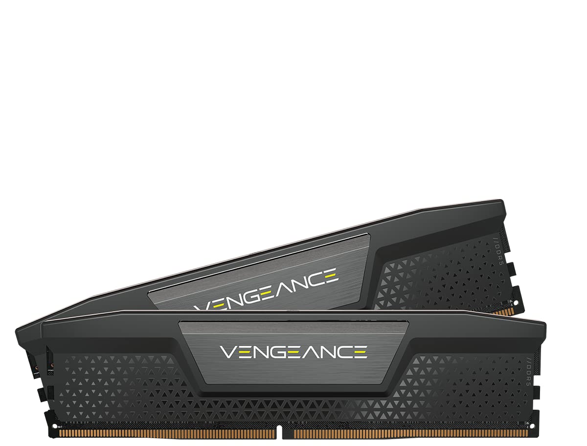 کرسیر ونجنس DDR5 2 32 گیگابایت (2 x 16 گیگابایت) DDR5 4800 CL40-40-40-77 1.10 ولت حافظه اینتل XMP - مشکی 32 گیگابایت (2x16 گیگابایت)