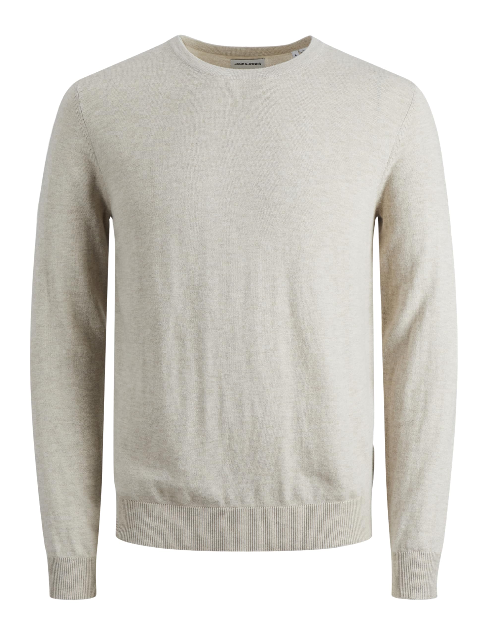 پل‌اور گردن گرد EMIL KNIT مردانه JACK & JONES M در رنگ Oatmeal