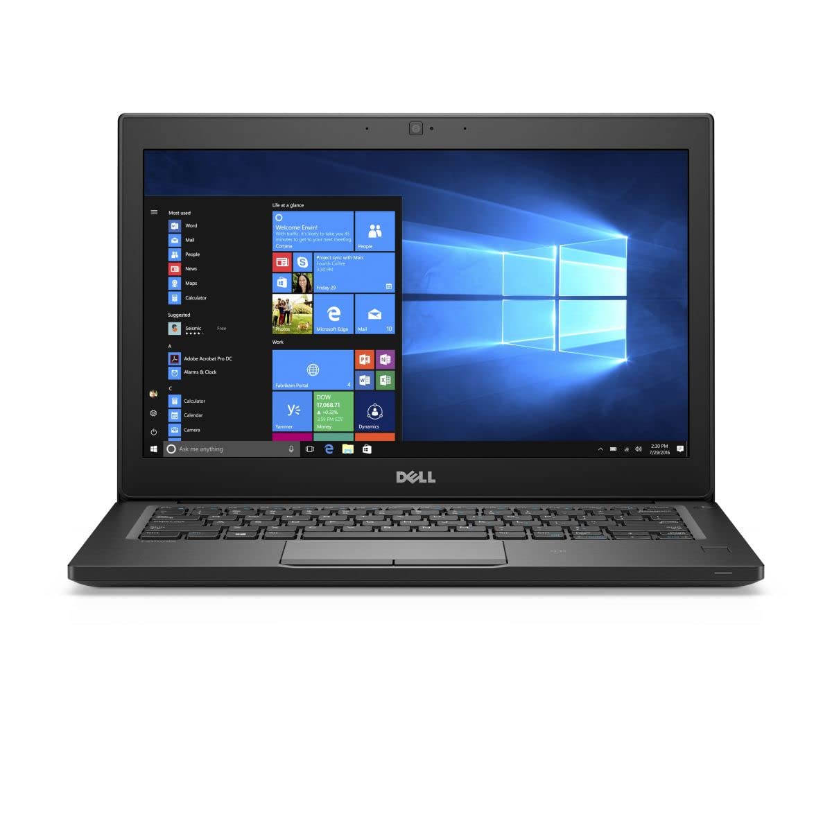 لپ تاپ کسب و کاری دل (بازسازی شده) مدل Latitude 7280 | پردازنده اینتل Core i7 نسل هفتم | 8GB رم | 256GB حافظه جامد (SSD) | نمایشگر 12.5 اینچی | ویندوز 10 حرفه‌ای