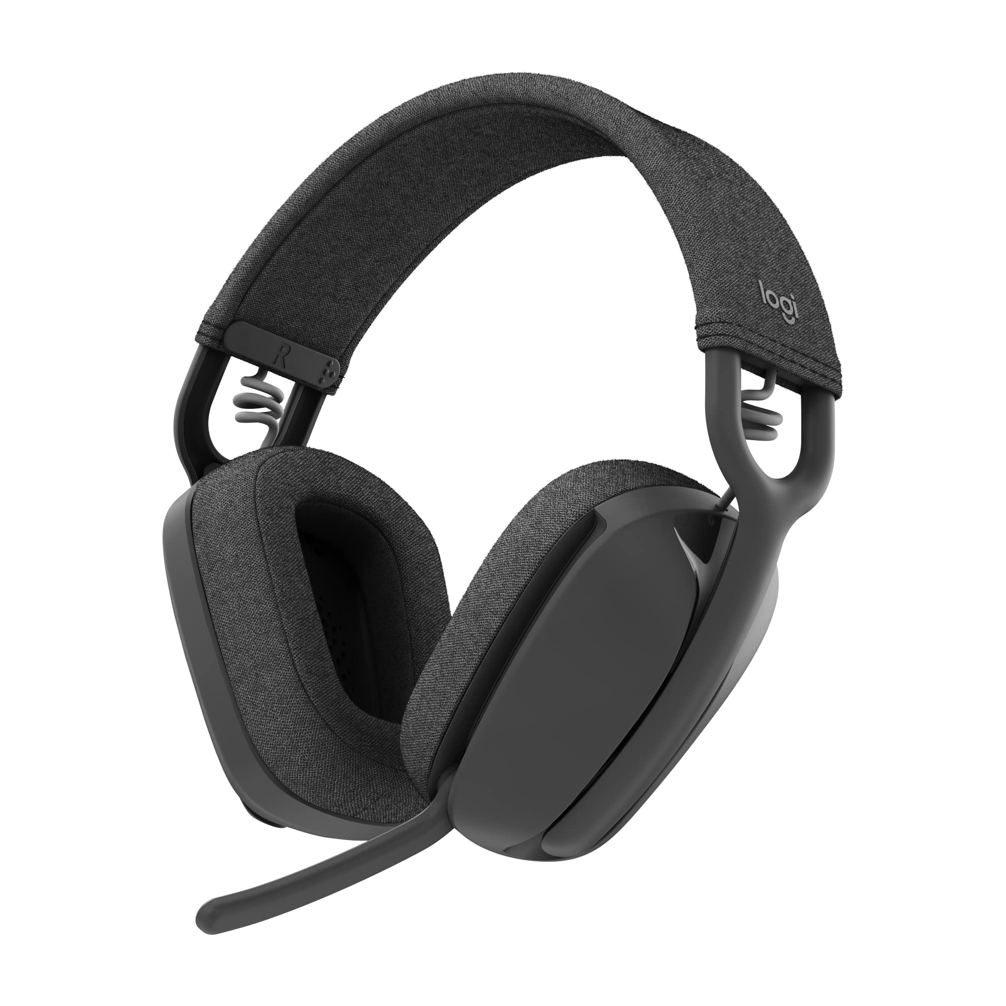 هدفون بی‌سیم اوور-ایر سبک Logitech Zone Vibe 100 با میکروفن کنسل‌کننده نویز، هدفون بلوتوث چند نقطه‌ای پیشرفته، سازگار با Teams، Google Meet، Zoom، Mac/PC - گرافیت