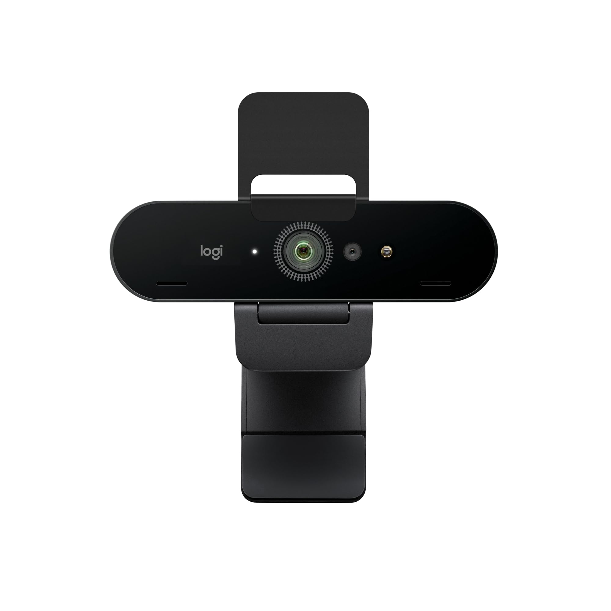 وب‌کم 4K Logitech Brio، تماس ویدئویی Ultra 4K HD، میکروفون لغو نویز، تصحیح خودکار نور HD، زاویه دید گسترده، کار با تیم‌های مایکروسافت، زوم، گوگل وویس، کامپیوتر/مک/لپ‌تاپ/مک‌بوک/تبلت