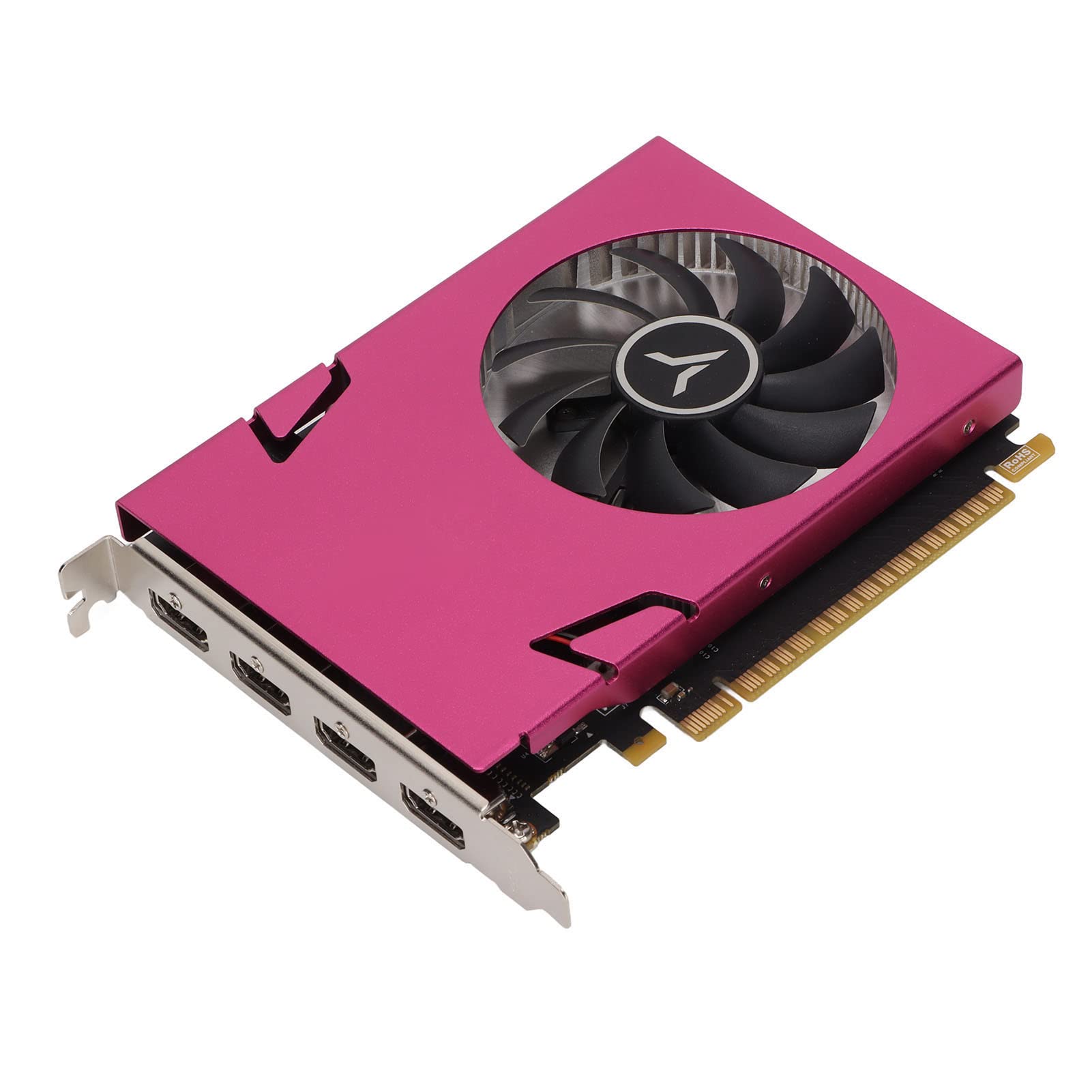 ASHATA GT730 4G کارت گرافیک چندنمایشگر با حافظه ۴ گیگابایت، DDR3 با عرض باس ۱۲۸ بیت، فرکانس ۹۹۳/۱۶۰۰ مگاهرتز، ۴ پورت HDMI/VGA/DVI‑D، ۴K HDR و ۳D، DirectX 11 / OpenGL 4.6، و API CUDA، PhysX، FXAA، ویژگی‌ها: PCIe 2.0 x16، کارت گرافیک برای رایانه شخصی (۳۲ و ۶۴ بیت)