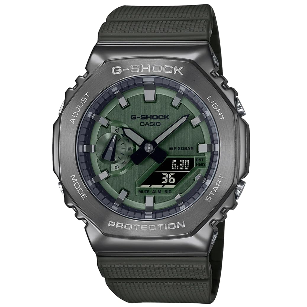 ساعت کوارتز آنالوگ-دیجیتال Casio GM-2100B-3AER G-Shock برای مردان، مشکی