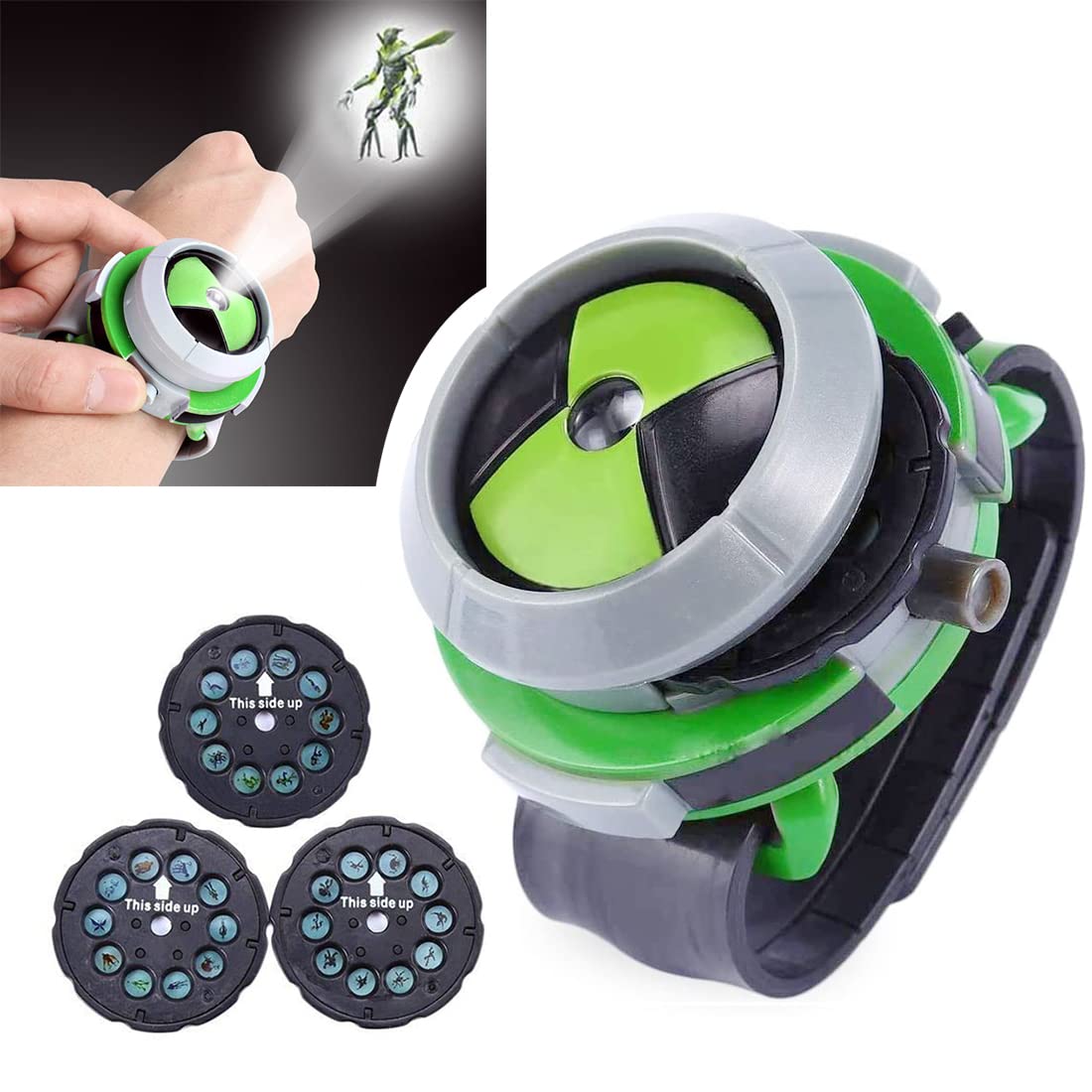 اسباب بازی ساعت Ben 10 Omnitrix Grostmend برای کودکان، بازی Grostmend ساعت Ben 10 Omnitrix برای کودکان سریع بادیدنی Ben Ben 10 Ultimate Alien ساعت پخش‌کننده بازی‌ها اهداف اکشن بازی انیمیشن هدیه تولد