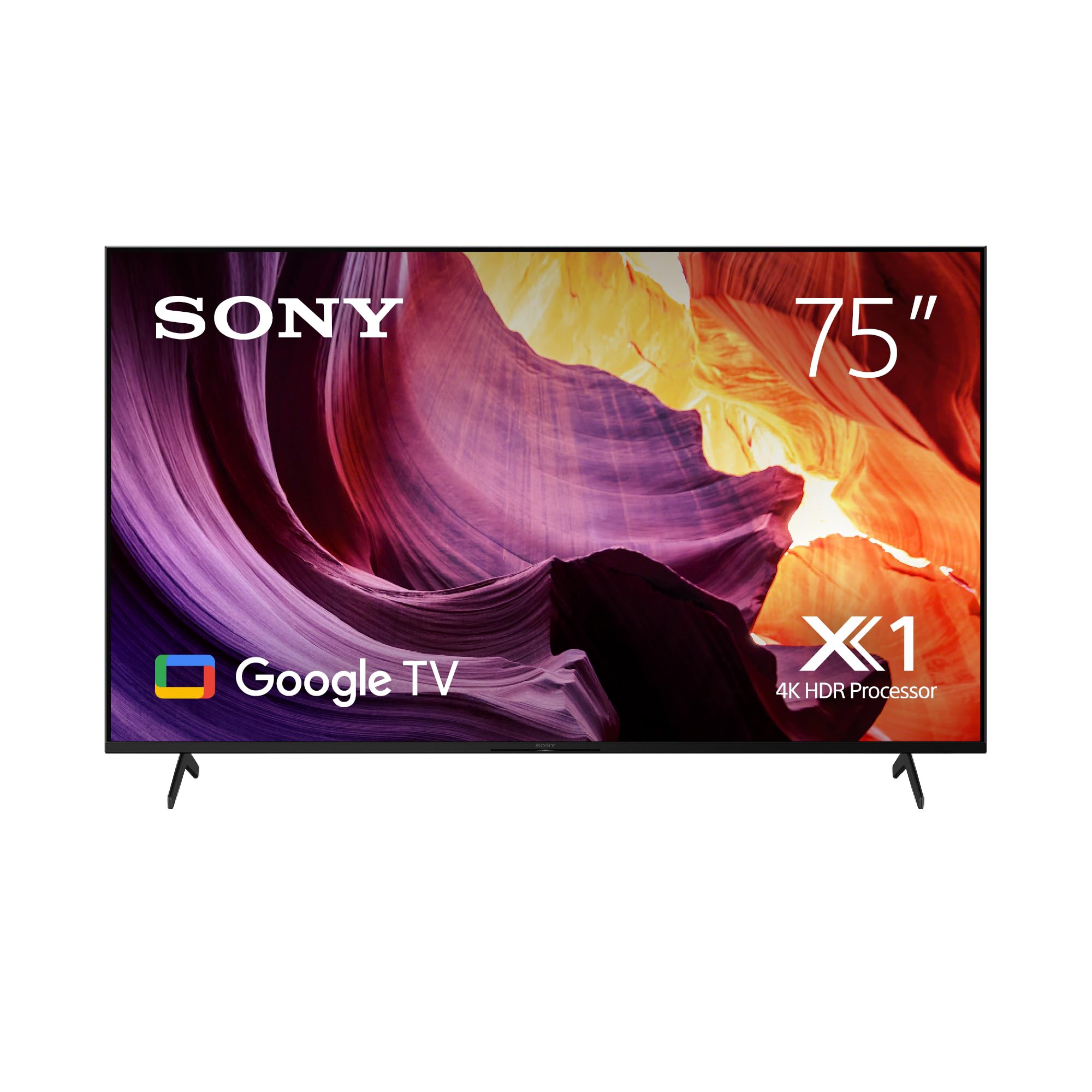 تلویزیون سونی بریویا 75 اینچ 4K Ultra HD LED Smart Google TV با Dolby Vision HDR - KD-75X80K (مدل 2022) - نسخه UAE | گارانتی تولید کننده یک ساله تنها تلویزیون 75 اینچ مدل X80K