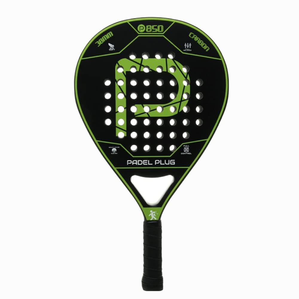 راکت پدل PADEL P850 راکت پدل الیاف کربن هسته EVA نور فوم حافظه راکت تنیس پدل سبک سبز لیموی