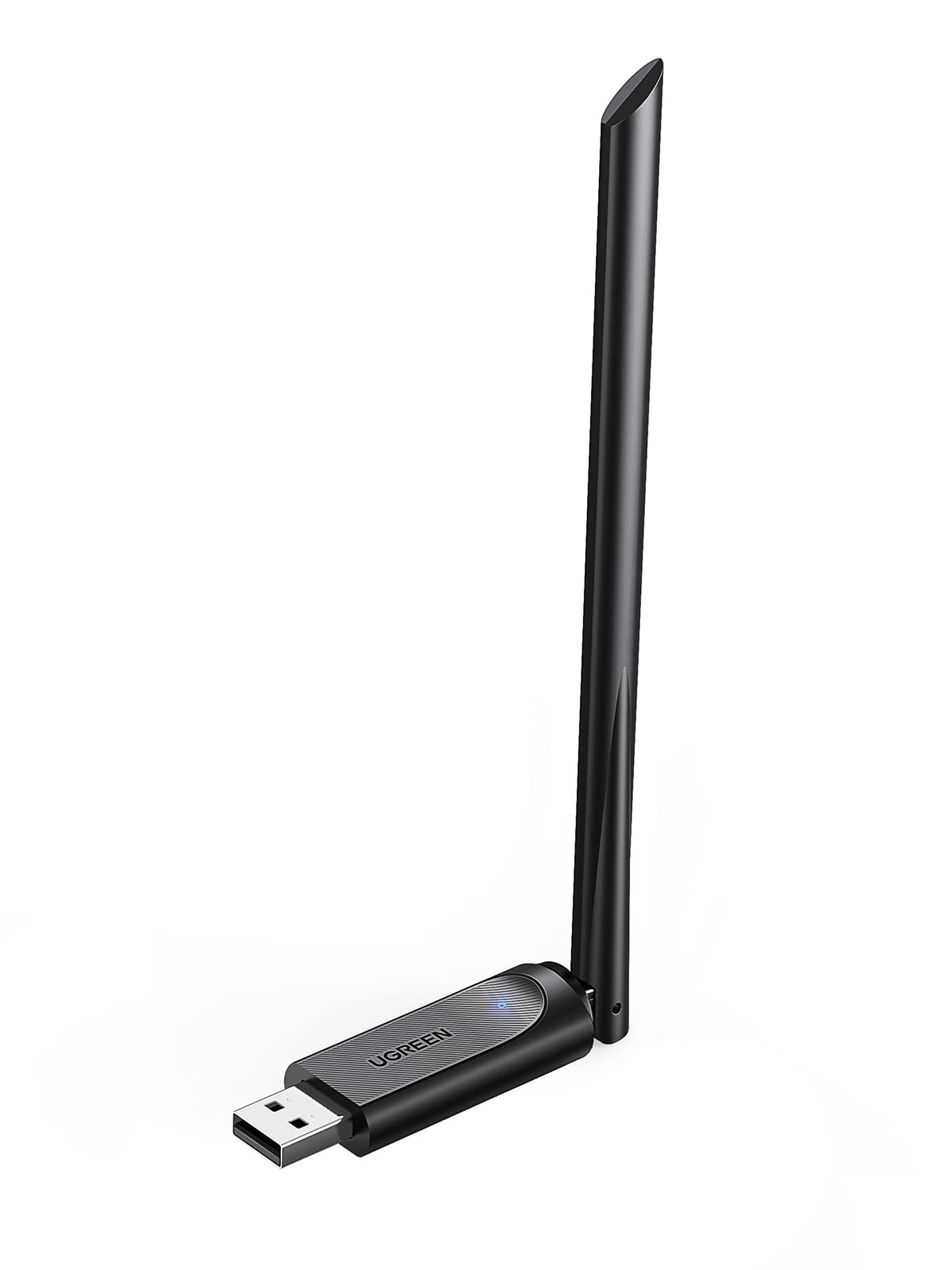 یوگرین AC650 آداپتور WiFi USB برای رایانه‌های رومیزی با آنتن 6dBi دو بانده 2.4 گیگاهرتز و 5 گیگاهرتز، آداپتور بی‌سیم USB دانگل شبکه کامپیوتری سازگار با ویندوز ۱۱ ۱۰ ۸.۱ ۸ ۷، لینوکس ۲.۶.۱۸-۵.۳