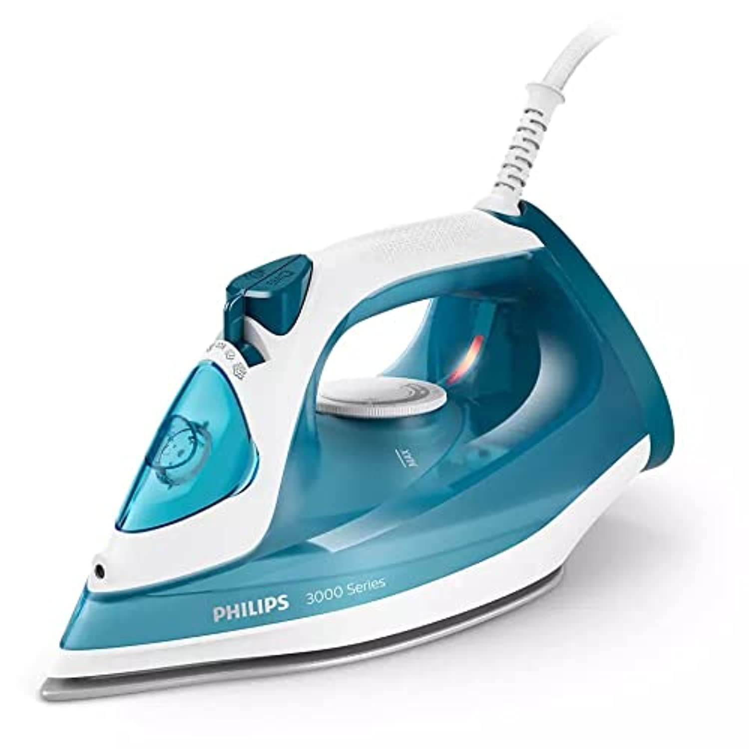 سری اهن بخار Philips 3000-2100W، افزایش بخار 140 گرم، سرامیک، بخار پیوسته 30 گرم در دقیقه، 300 میلی لیتر، آبی - DST3011/26
