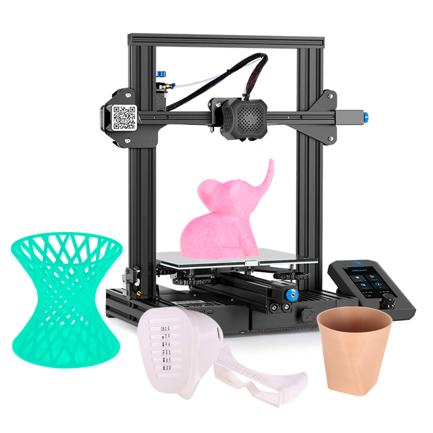 کیت پرینتر سه‌بعدی Morelian Ender-3 V2 ساختار یکپارچه فلزی، میانبر ساکت می باشد. دارای صفحه نمایش رابط کاربری جدید که پشتیبانی از ادامه چاپ پرینت دارد. دارای حجم ساخت ۲۲۰ * ۲۲۰ * ۲۵۰ میلیمتر است.