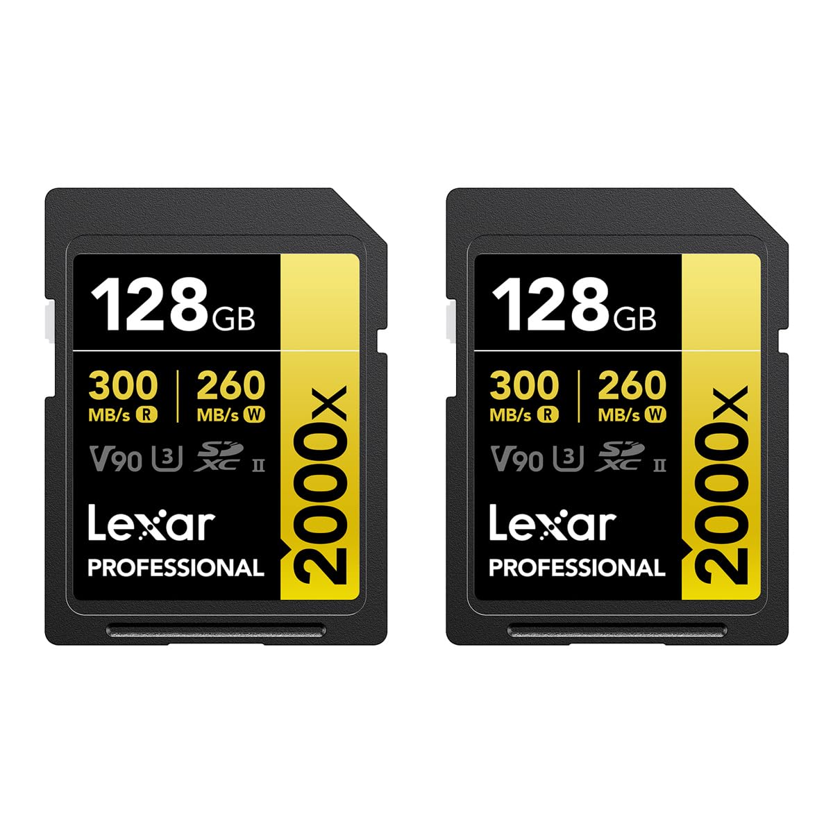 کارت حافظه Lexar Professional 2000x 128GB SDXC UHS-II، دو عدد
