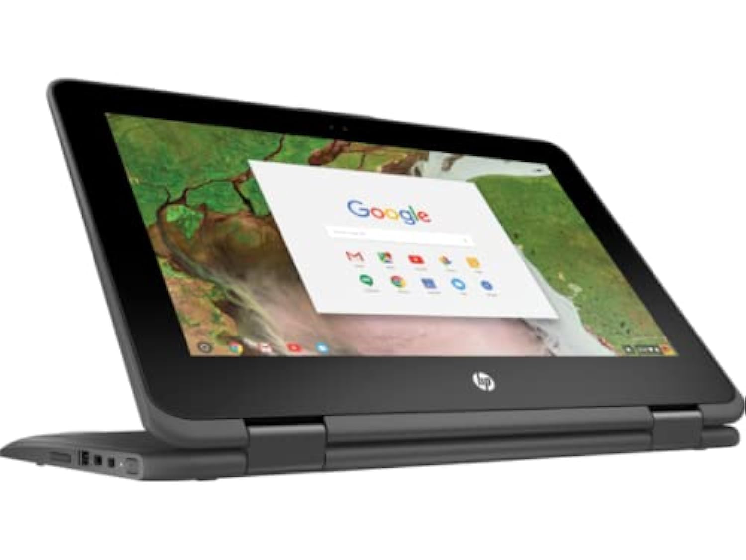 لپ تاپ تجاری HP Chromebook X360 11، CPU سری Intel Celeron N، RAM DDR3 4GB، حافظه داخلی SSD 32GB، صفحه نمایش 360 درجه 11.6 اینچ، سیستم عامل Chrome OS (تجدید شده) با گارانتی طلایی 15 روزه IT-Sizer