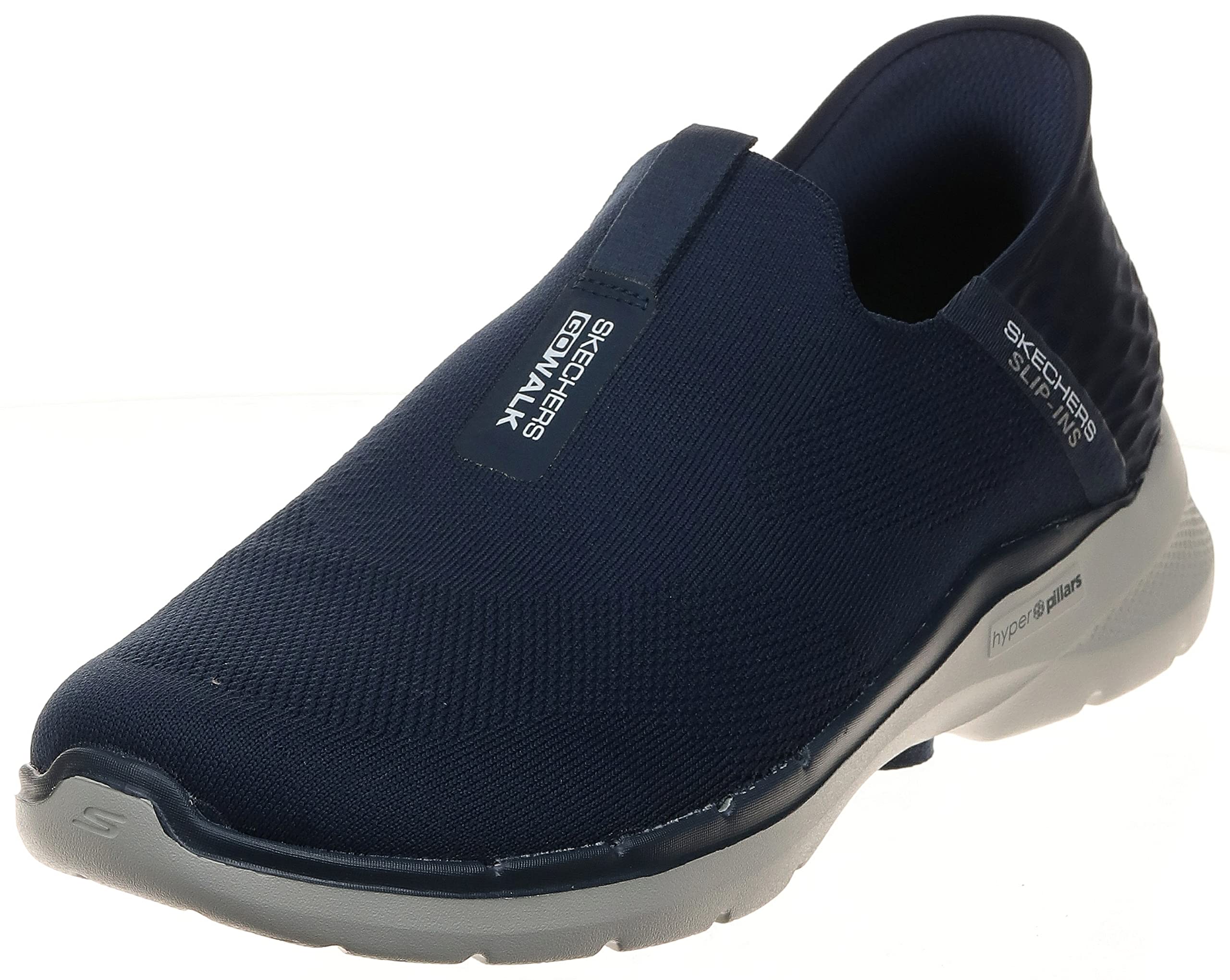 کفش پیاده‌روی مردانه Skechers SLIP-INS GO WALK 6 - EASY ON، سایز 44 (EU)، آبی سرمه‌ای