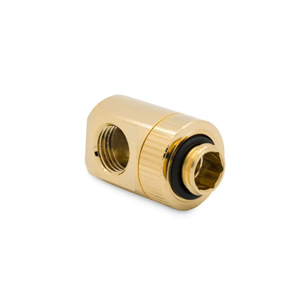 انتقال از EKWB EK Water Blocks EK-Torque Adapter 90 Grad G1/4 Zoll AG auf G1/4 Zoll IG - drehbar, gold
به فارسی:
آداپتور گراند 90 درجه G1/4 اینچ به G1/4 اینچ - قفل‌شونده، طلایی