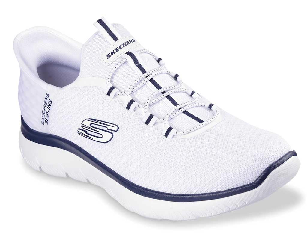 کتانی مردانه Skechers SUMMITS، سایز 43 (EU)، سفید/سرمه‌ای