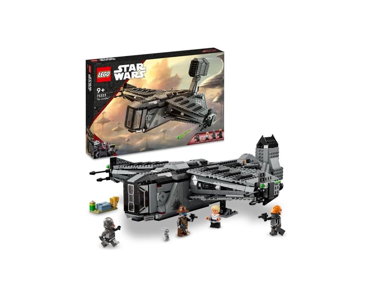 - LEGO 75323 Star Wars The Justifier, Buildable Toy Starship with Cad Bane Minifigure and Todo 360 Droid Figure Characters, The Bad Batch Set, Gifts for Kids, Boys and Girls

- ترجمه این متن به فارسی: جنگ ستارگان LEGO 75323 The Justifier، سفینه بازی‌سازی با مینی فیگور کد بن و فیگور ربات Todo 360، مجموعه بازی The Bad Batch، هدایا برای کودکان، پسران و دختران