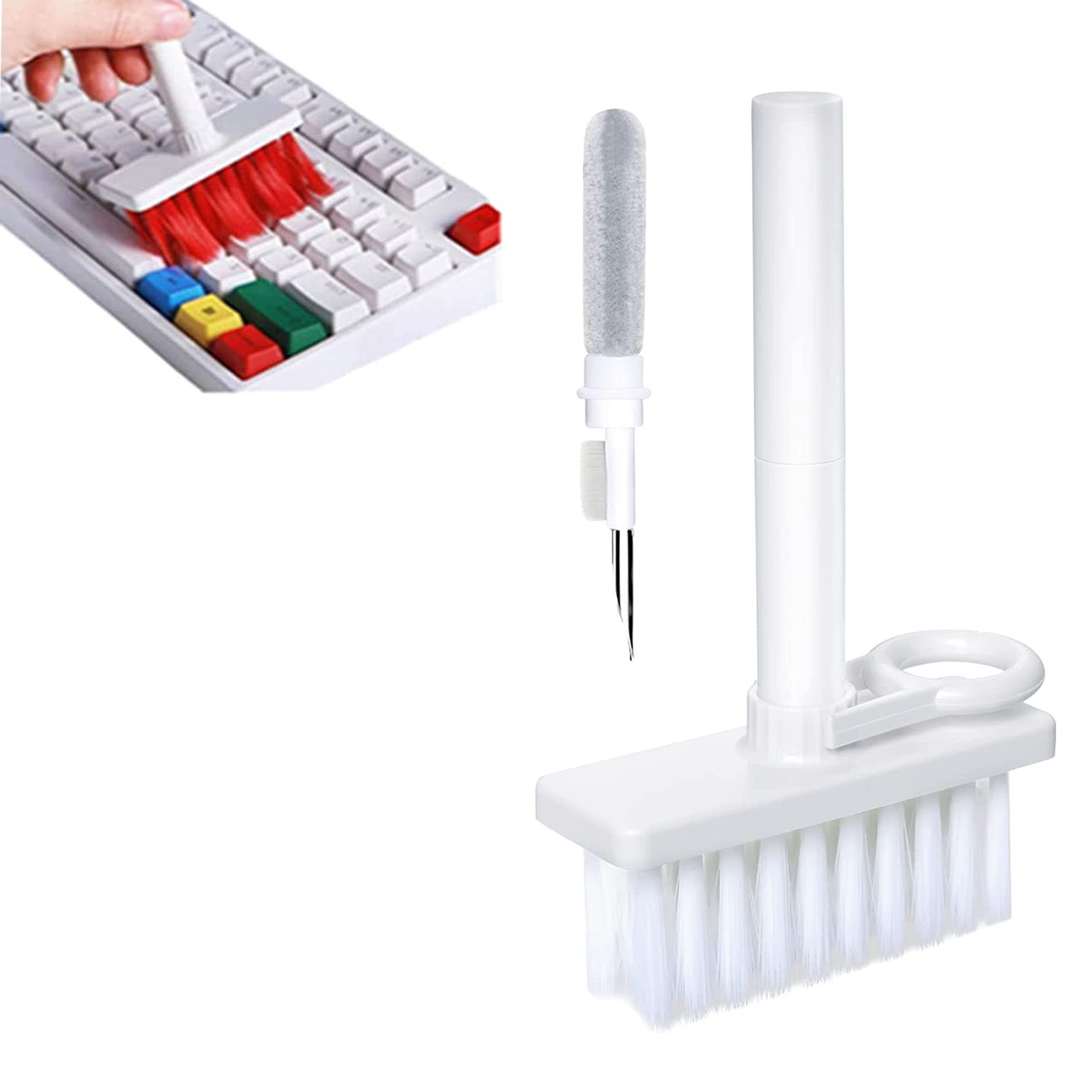 Sixrfeel Cleaning Kits برای کیبورد، 5 در 1 برس پاک کننده گرد و غبار برای کامپیوتر/تلفن همراه/هدفون AirPods/کامپیوتر شخصی/لپ تاپ/کیبورد (با Key Puller)