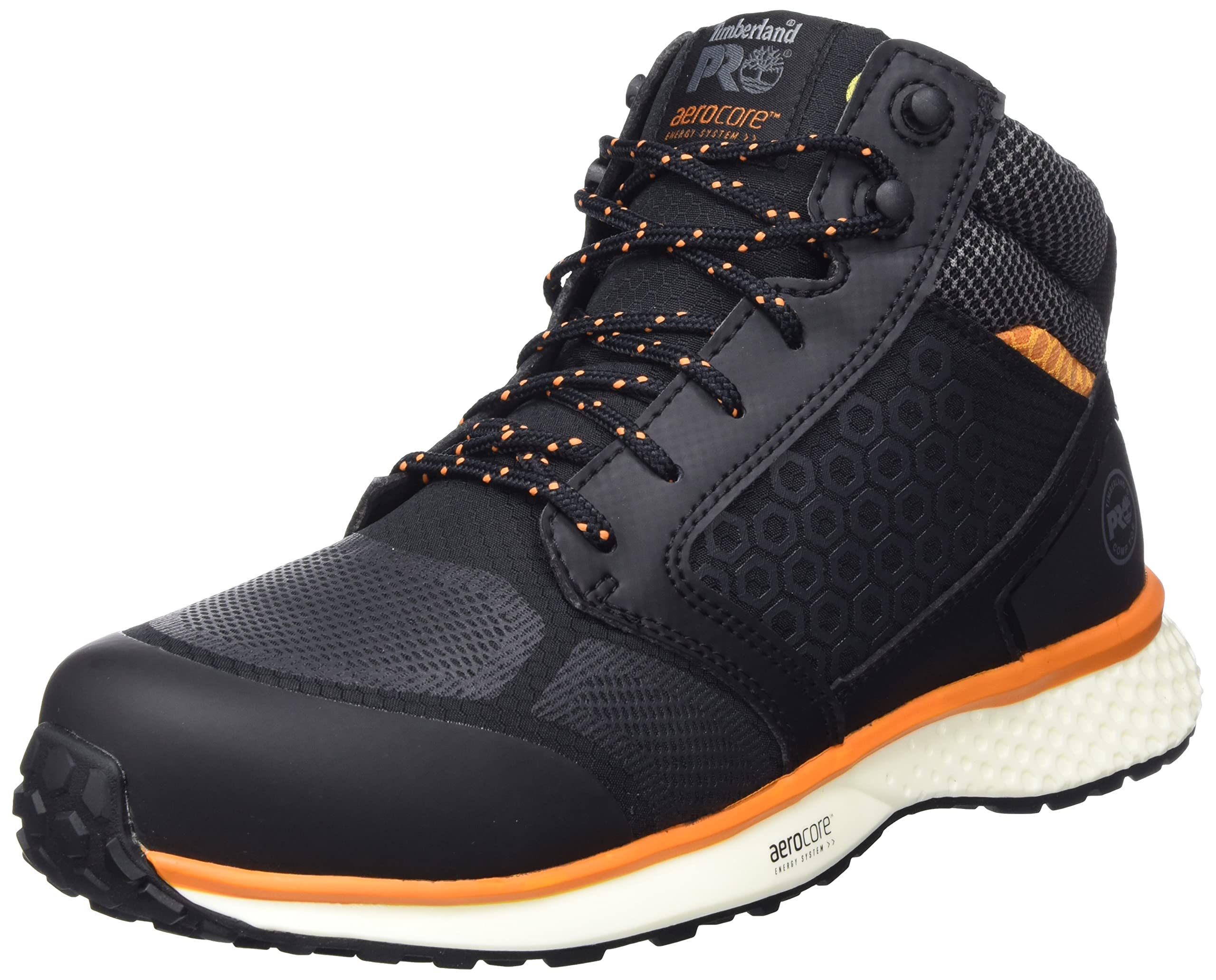 کفش ایمنی و آتش‌نشانی Timberland Reaxion Nt Fp S3 مردانه از سایز 43.5 اروپا رنگ مشکی و نارنجی Rustlet