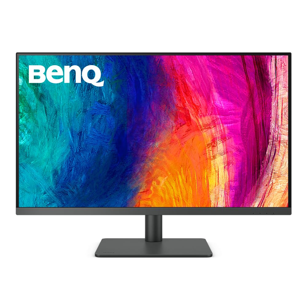 مانیتور طراحی کننده BenQ PD3205U 32 اینچ 3840 × 2160 4K، UHD، sRGB، Rec.709، sRGB، HDR10، IPS، USB-C (65W)، Hub USB، AQCOLOR، تنظیم کارخانه، حالت CAD/CAM، دکمه میانبر Puck G2، KVM، ارگونومیک، ICC Sync