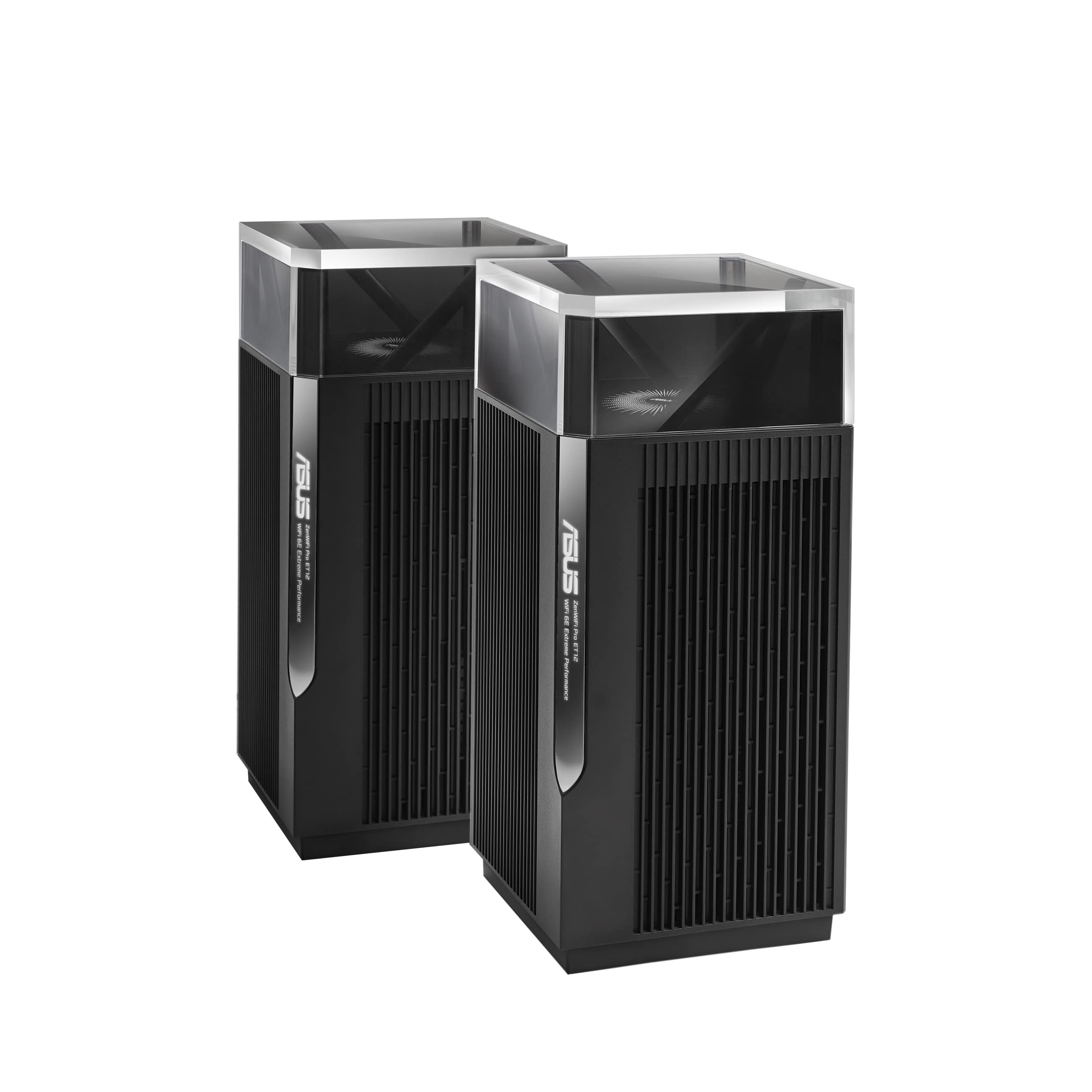 سیستم مش ASUS ZenWiFi Pro AXE11000 Tri-Band WiFi 6E (ET12 2PK) - پوشش کامل منزل تا ۶۰۰۰ فوت مربع و ۶+ اتاق، دو پورت ۲.۵ گیگابیتی، باند ۶ گیگاهرتز، AiMesh، امنیت اینترنت مادام العمر، راه‌اندازی آسان