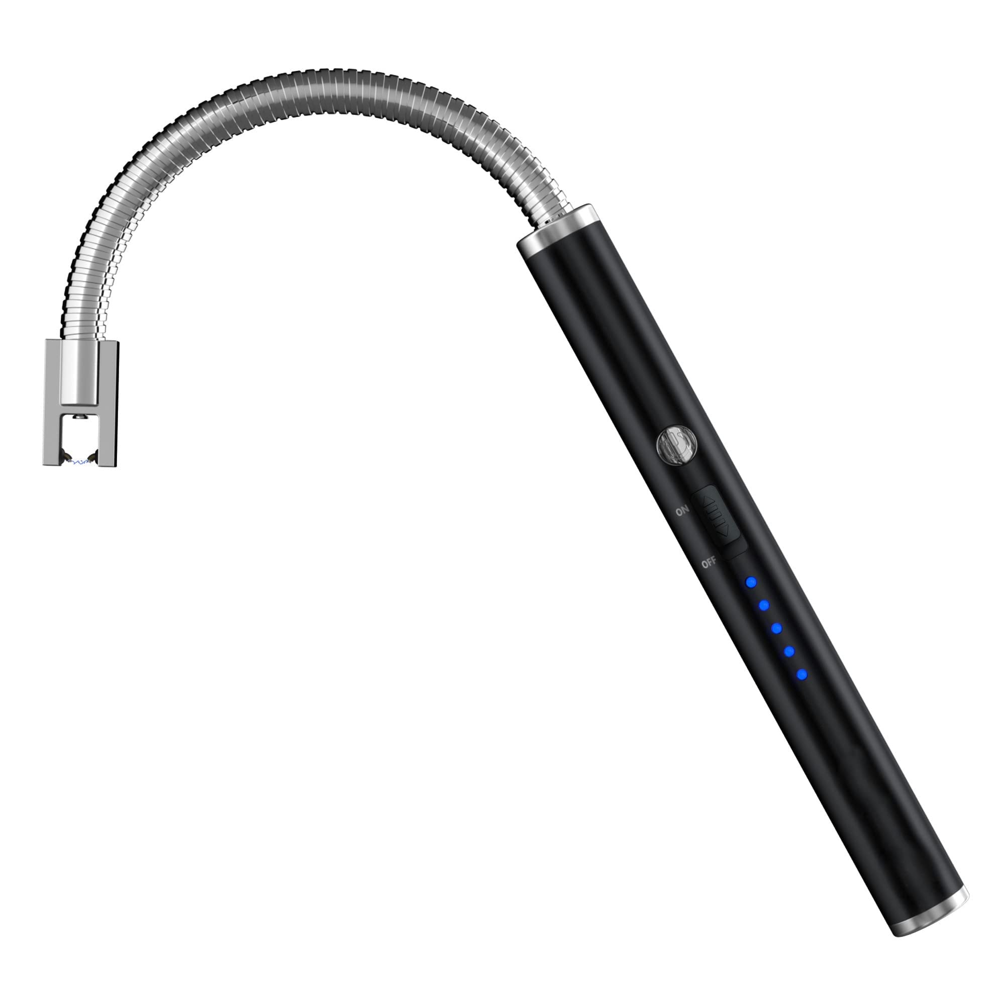 ولوله آتش ARC SKY-TOUCH، وکیوم الکترونیکی بدون شعله با نشانگر باتری LED، وکیوم USB شارژی، وکیوم تحت تأثیر باد و هوای مناسب برای آشپزخانه، باربیکیو، شمع، آتش بازی، اجاق گاز