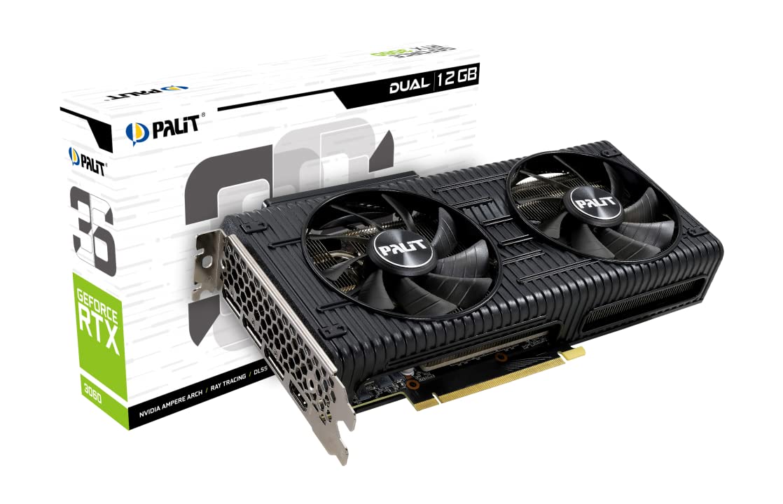 کارت گرافیک Palit GeForce RTX 3050 Dual، 8GB، GDDR6، LHR، 3584 هسته، 1320 مگاهرتز GPU، 1777 مگاهرتز Boost، معماری Ampere، 3 x DisplayPort، HDMI، پشتیبانی از دو فن، NE63050019P1-190AD