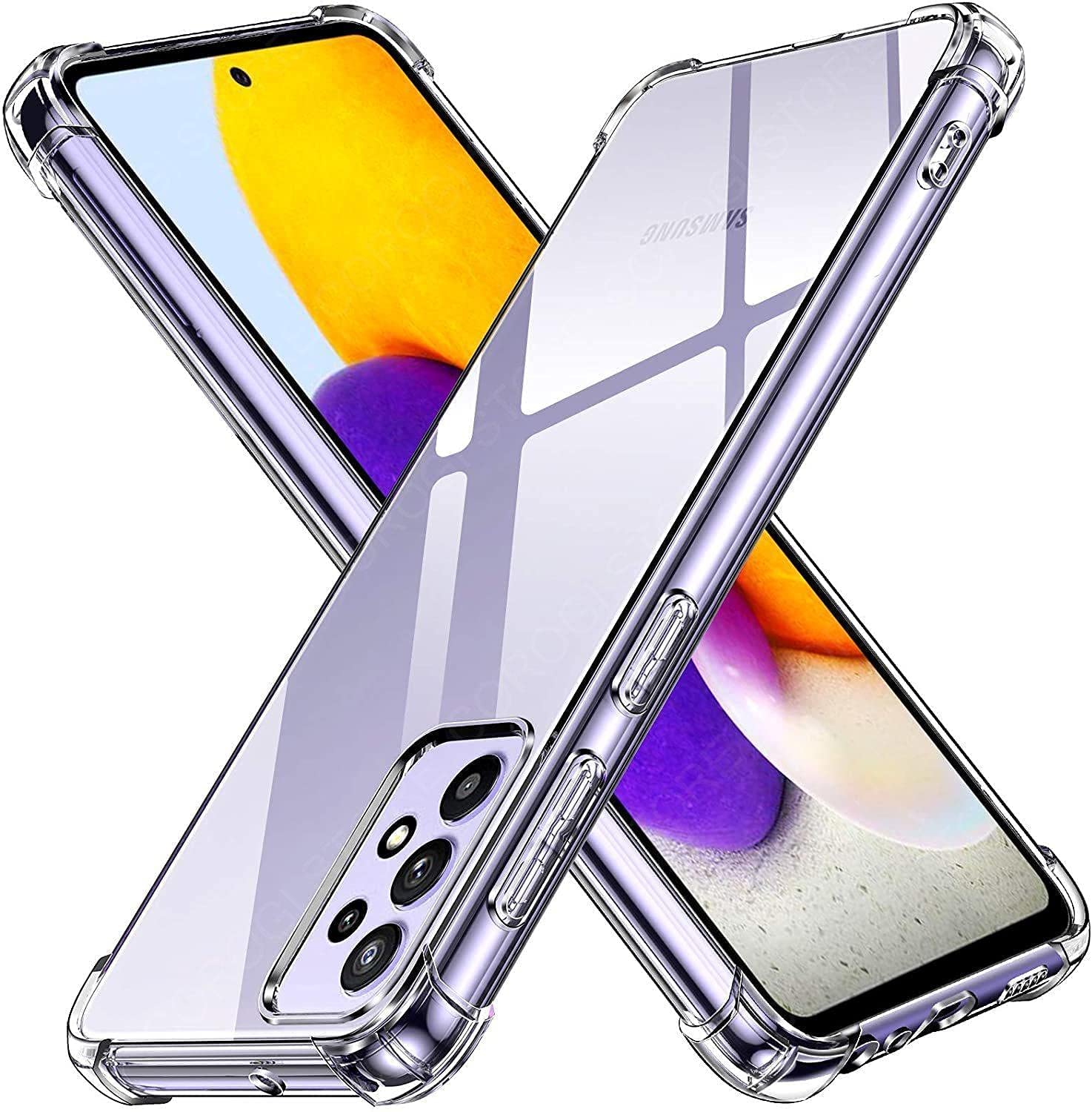 مورد برای سامسونگ گلکسی A52s 5G / A52 5G / A52 4G گوشه پشت کاور هوا فوم محافظ ضد ضربه و ضد خش گوشه شفاف توسط ایمودیل