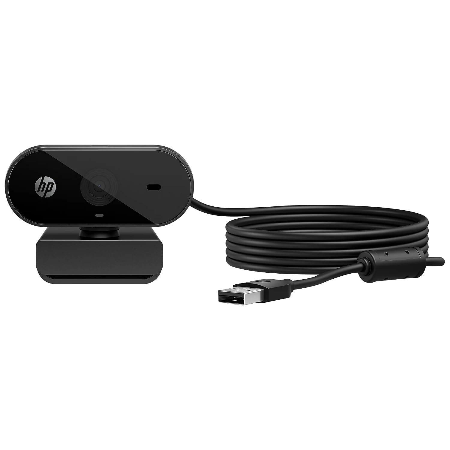 وب‌کم HP 320 FHD - دوربین کامپیوتر USB-A با میکروفون و پوشش حریم خصوصی - برای دسکتاپ، لپتاپ و کروم‌بوک - رزولوشن 1080p با زاویه دید گسترده - سازگار با Zoom و Teams - نصب کلیپ، پشتیبانی از تریپاد و چرخش