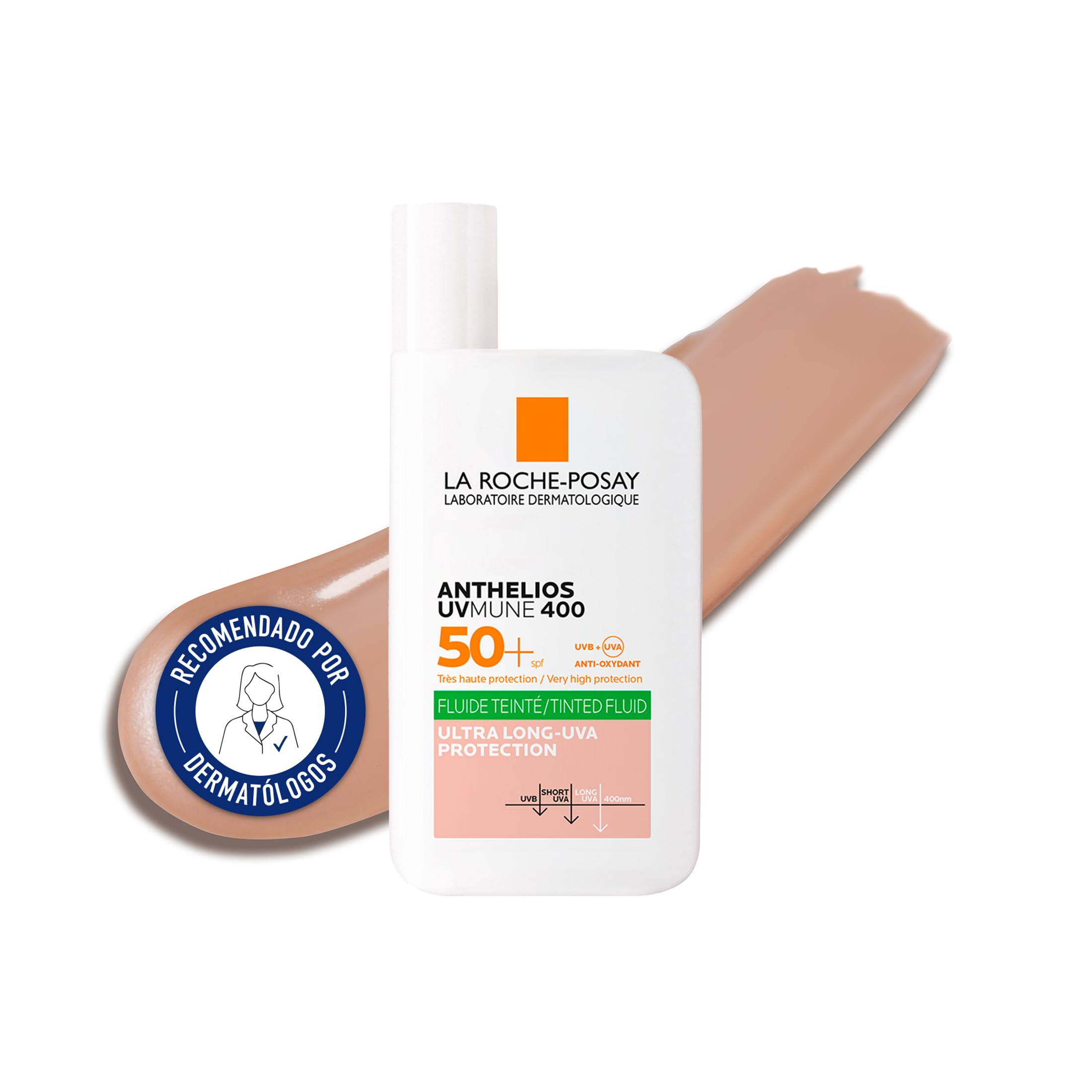 ضدآفتاب بدون رنگ لاروش پوزه آنتلیوس یوومون 400 SPF50+ 50 میلی‌لیتر، روغن‌طبیعی UVMUNE 400 با رنگ 50 میلی‌لیتر