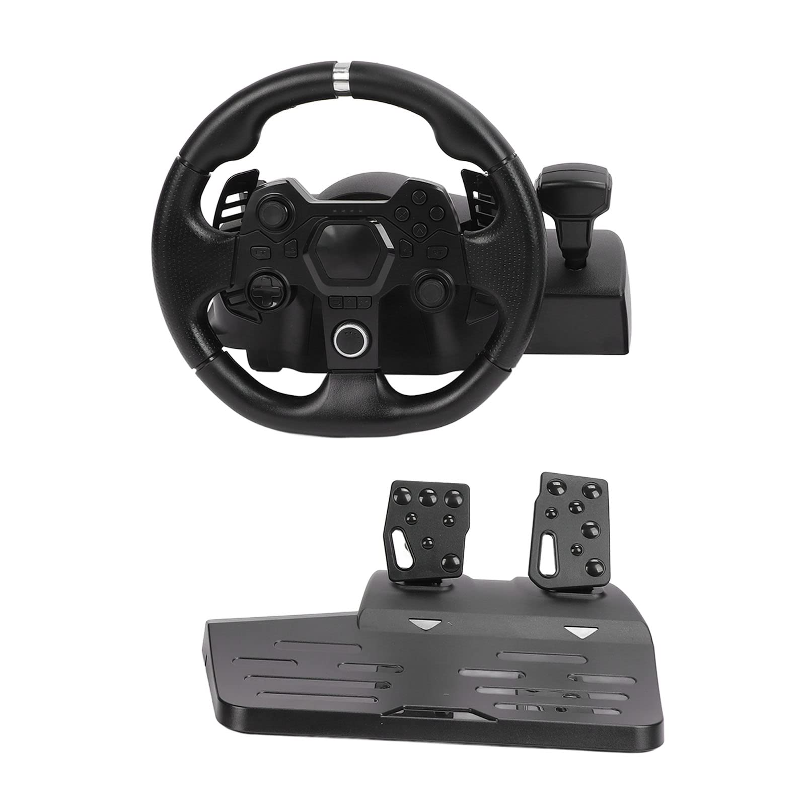 چرخ فرمان و پدال‌های فرمان Driving Force Racing از ASHATA، با قابلیت چرخش 270 درجه، برای بازی های رایانه‌ای، برای PS4، برای PS3، برای Xbox One، برای Xbox 360، برای Switch، برای Android، برای کامپیوتر
