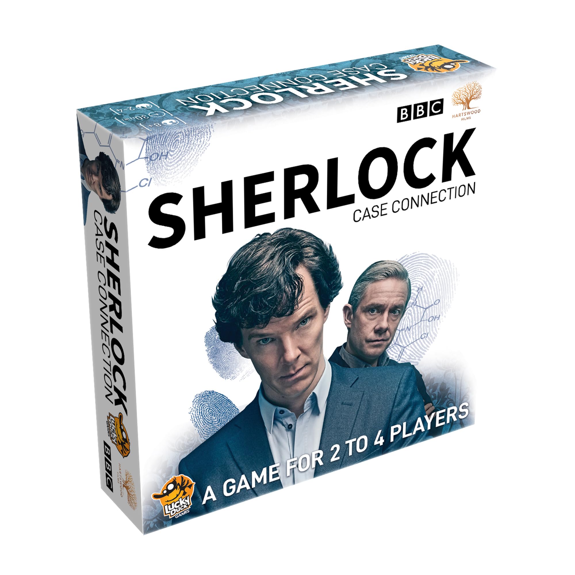 بازی تخته ای Sherlock: Case Connection از شرکت Lucky Duck Games - پیش بینی های استادانه برای حل رموز و رازها! یک بازی کودکانه و بزرگسالانه، مناسب برای سنین ۸ سال و بیشتر، ۲-۴ بازیکن، مدت زمان بازی ۳۰ دقیقه، شرکت Lucky Duck Games