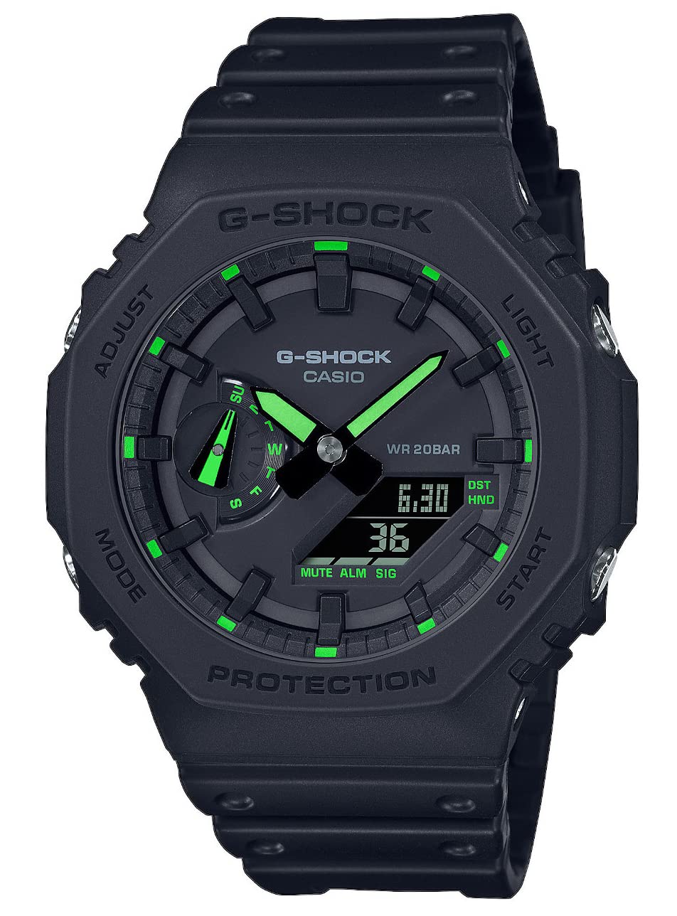 ساعت دیجیتال آنالوگ Casio G-Shock Trend GA-2100-1A3ER به قطر 49 میلیمتر سیاه تکی