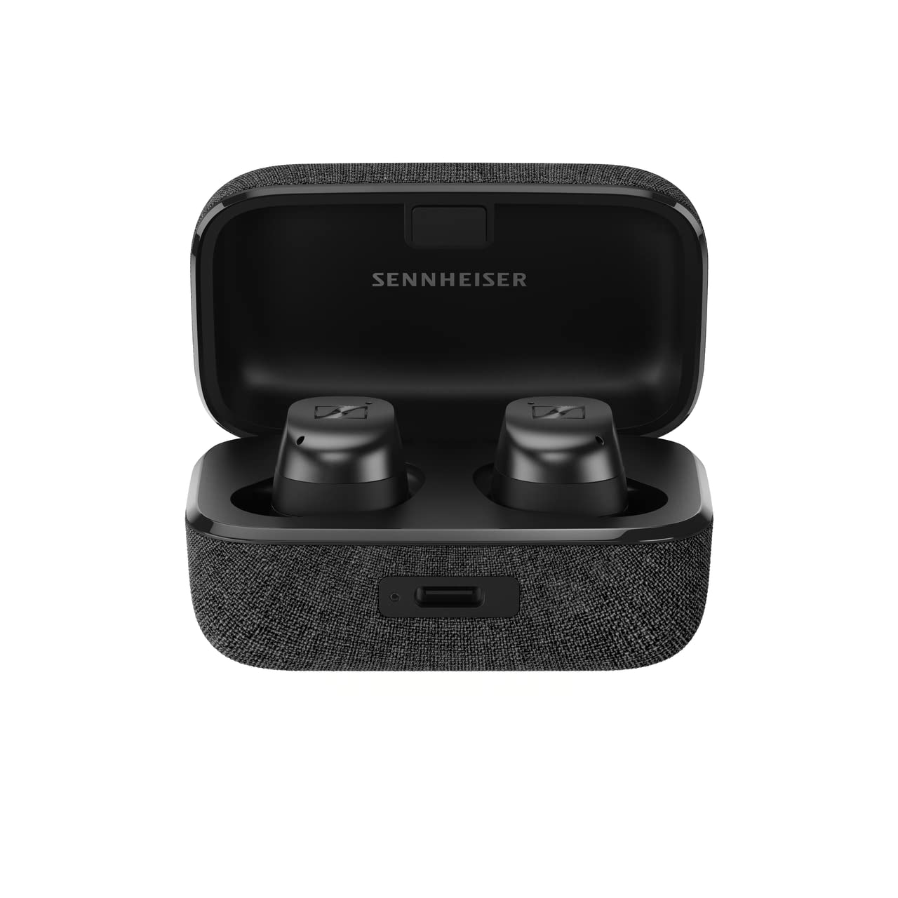 سنهایزر Consumer Audio Momentum True Wireless 3 گوشی‌های هدفون بی‌سیم IPX4، شارژر Qi با عمر باتری ۲۸ ساعته، گرافیت، مدل ۷۰۰۰۷۴، اندازه کوچک گرافیت