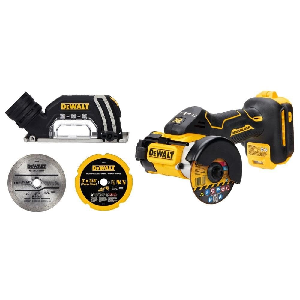 ابزار برش 20 ولت دیوالت MAX، 3 در 1، بدون فرش، قدرت بر روی مواد دشوار، چراغ کار LED متصل، فقط ابزار خالی (DCS438B) مالتی