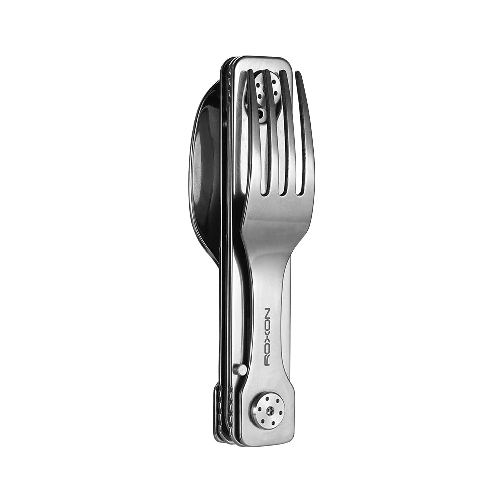 ROXON C1 3 IN 1 Camping Detachable Cutlery Knife Spoon Frok for Outdoor Camping Hiking
ROXON C1 3 در 1 ابزار آشپزخانه قابل جداشدن برای کمپینگ و پیاده‌روی در فضای باز