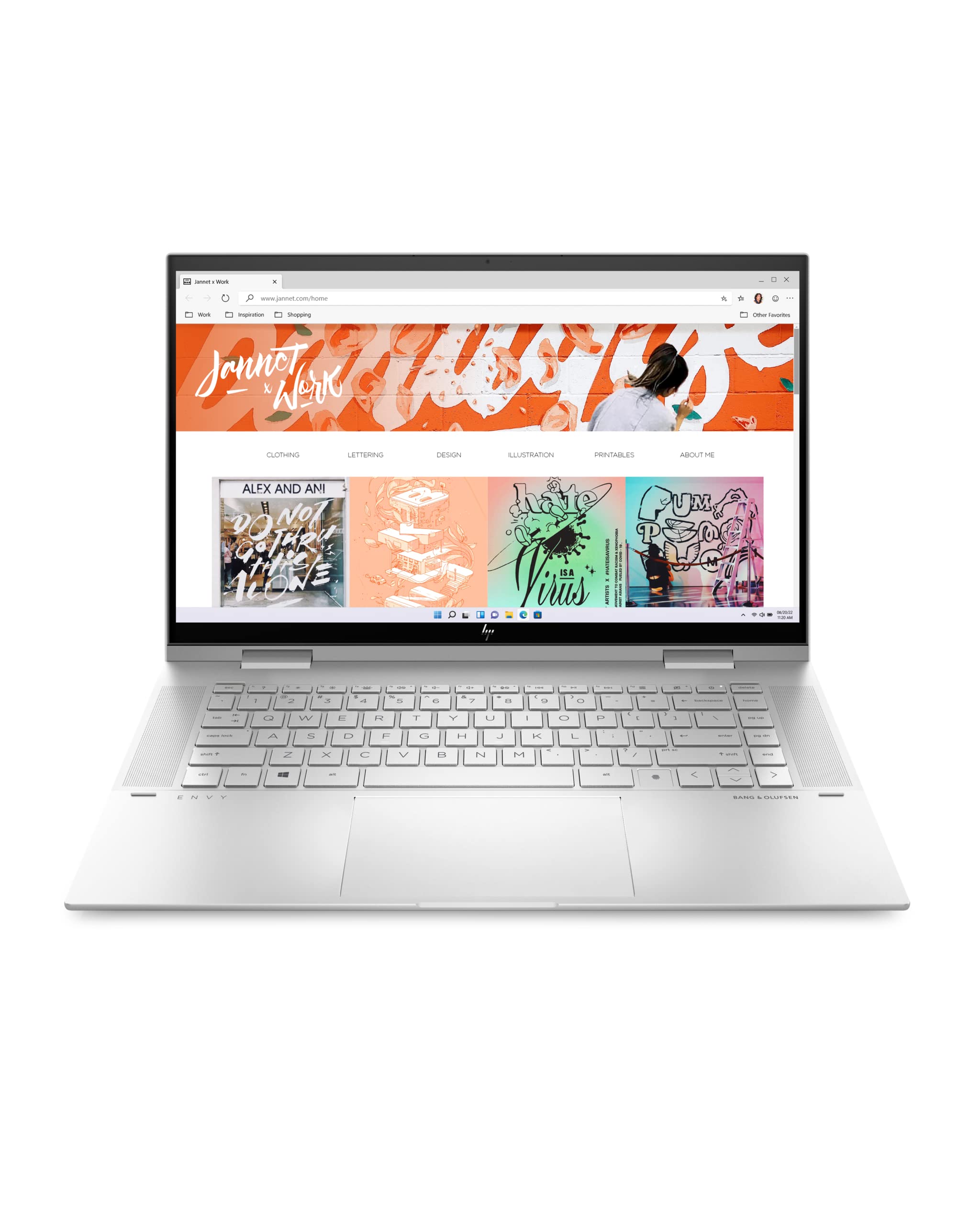 لپ تاپ قابل تبدیل HP Envy x360 به نسخه به‌روز شده 15 اینچی، با پردازنده Intel Core i7-1260P، گرافیک Intel Iris Xe، 16 گیگابایت رم، 1 ترابایت حافظه جانبی نورانی SSD، ویندوز 11 Home (مدل 15-es2026nr، آلومینیوم نقره‌ای طبیعی) (15”)
