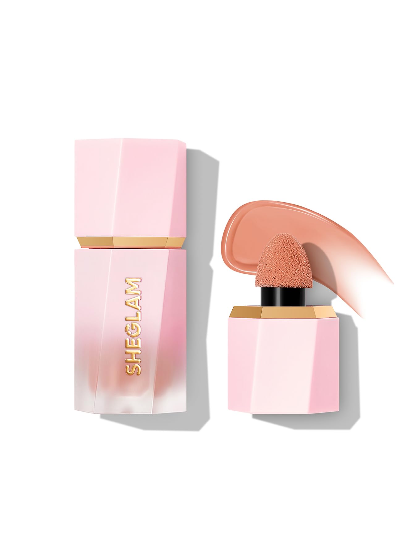 رنگ‌دهنده مایع گونه گونه روشنایی SHEGLAM برای گونه ها تمام مات - مات Hush Hush Matte Hush Hush