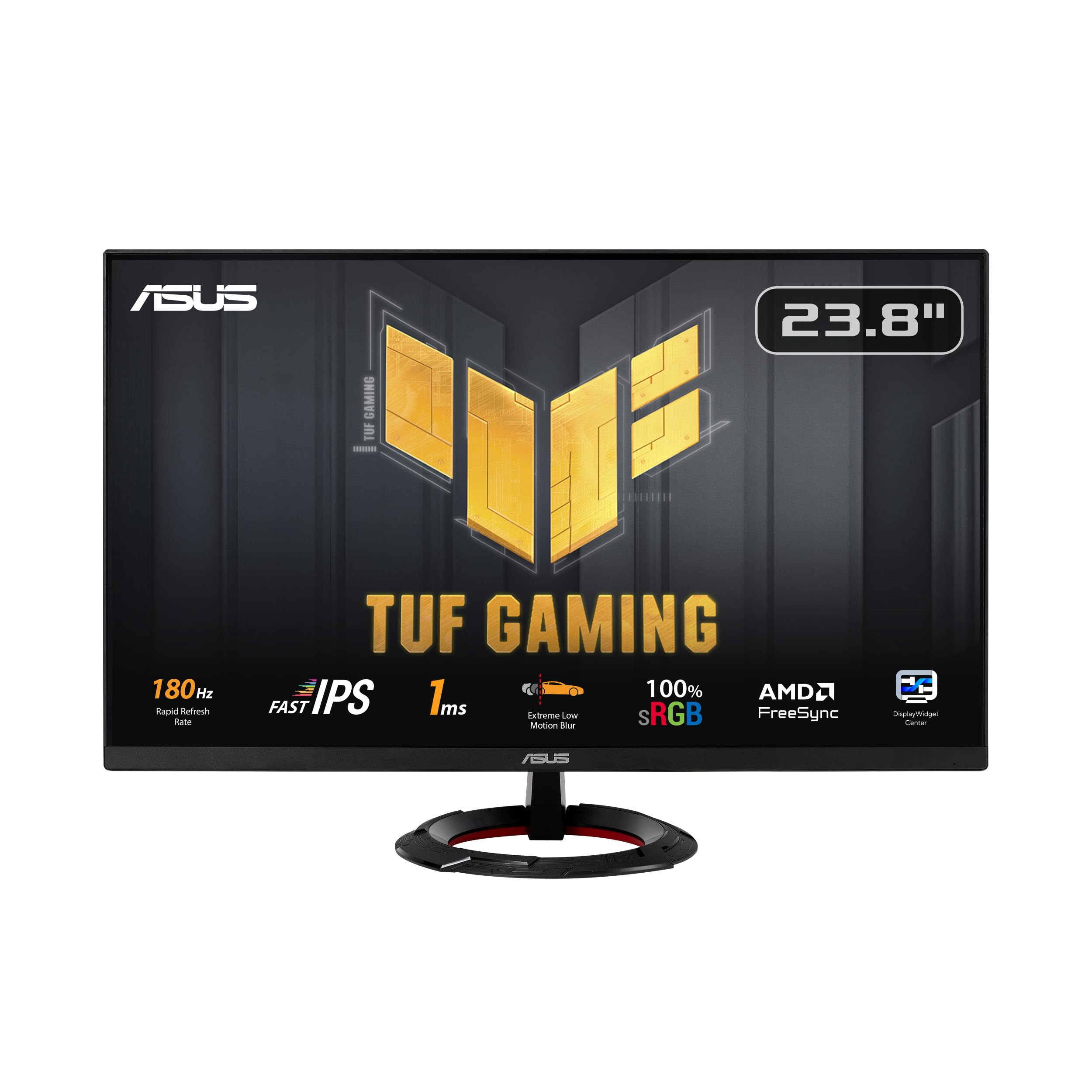 مانیتور بازی ASUS TUF Gaming VG249Q3R - 23.8 اینچ، Full HD (1920x1080)، 180Hz، Fast IPS، Extreme Low Motion Blur™، 1ms (GTG)، FreeSync™، Variable Overdrive، 100٪ sRGB