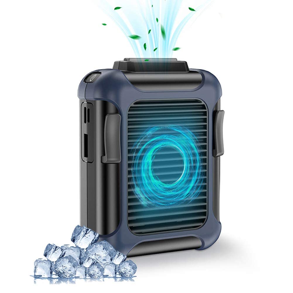 پنجره‌ی گردنبند، پنجره‌ی شخصی KASTWAVE فن کلیپ‌بر روی کمر فن پرتابل تنظیم‌شده برای گوشی فضایی و فن USB گردنبند مناسب برای سفر، فعالیت‌های خارج از اتاق و محل کار 7000RMP جریان هوای قوی/ 3 سرعت (سبز)