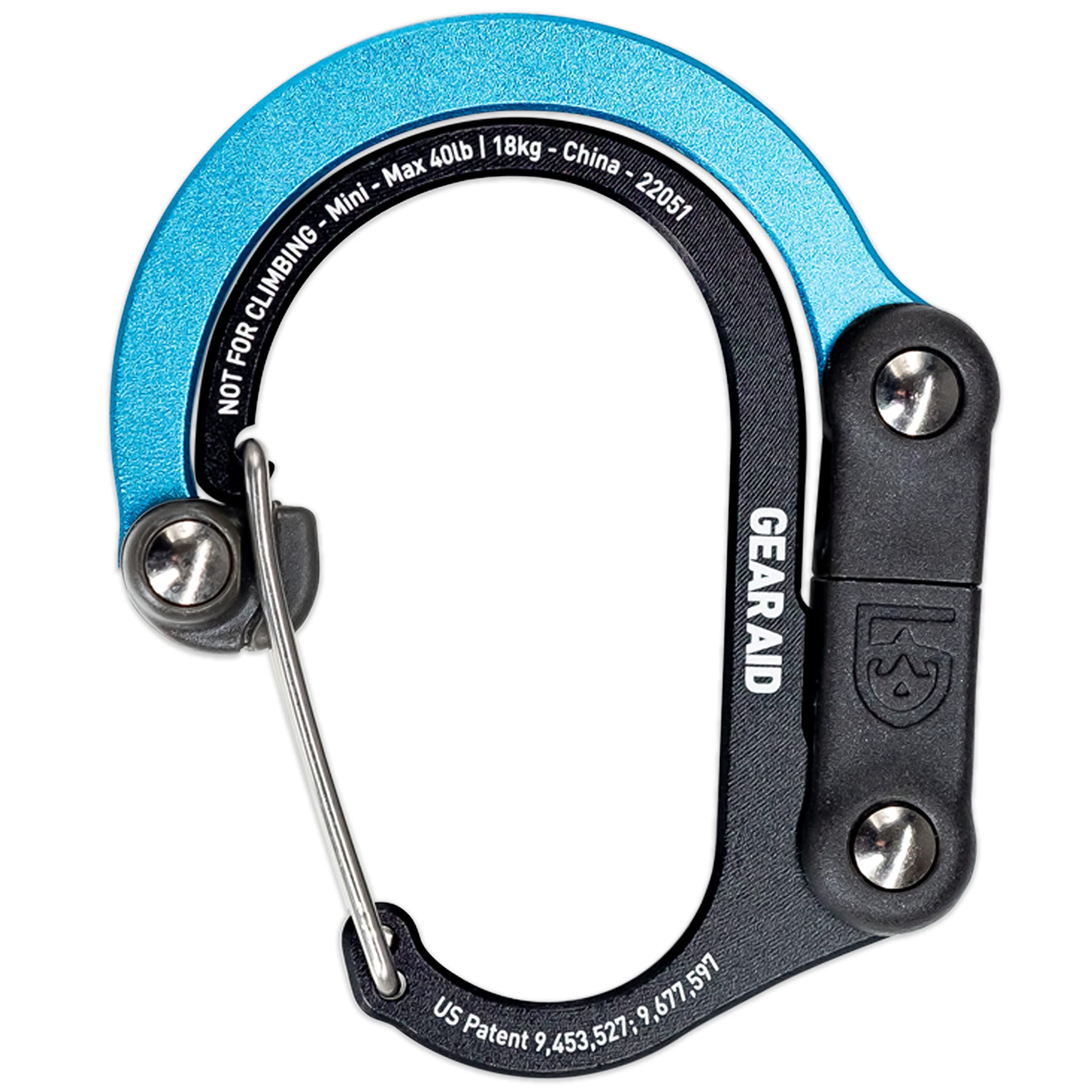 HEROCLIP Carabiner Clip and Hook (Mini) for Travel, Luggage, and Small Bags