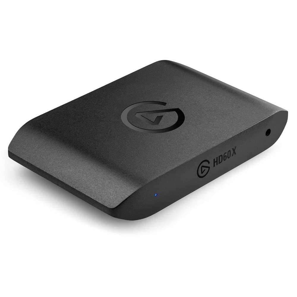 الگاتو HD60 X - جریان و ضبط با کیفیت 1080p60 HDR10 یا 4K30 با تاخیر فوق‌العاده کم بر روی PS5، PS4/Pro، Xbox Series X/S، Xbox One X/S، در OBS و بیش‌تر، با PC و Mac سیاه HD60 X کار می‌کند