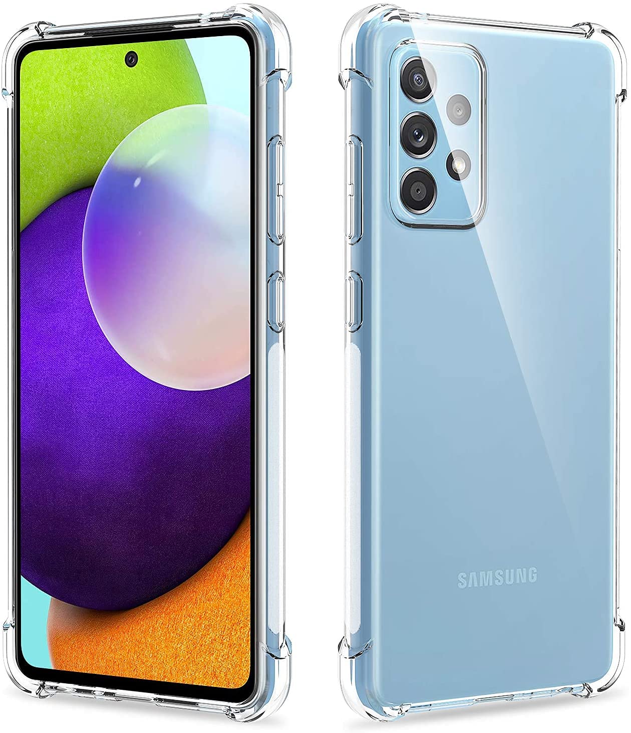 محافظ سیلیکونی شفاف ضد خش برای گوشی Samsung Galaxy A52 4G / 5G / A52S از برند Zubitech با بندگر چرک گیر و ضد ضربه مناسب برای Galaxy A52 / A52s